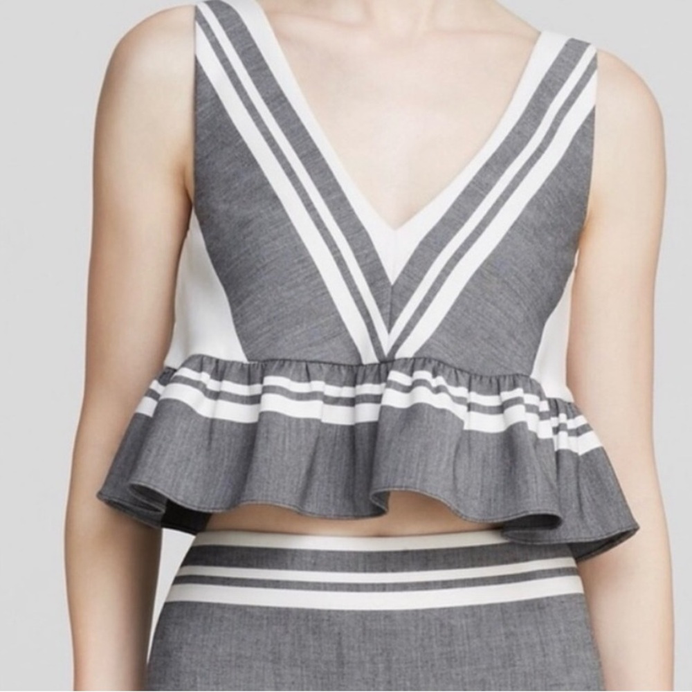 Elizabeth and James Peplum crop top